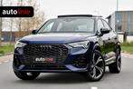 Audi Q3 Sportback 45 TFSI e 3x S-Line. Pano, ACC, Keyless, S, Gebruikt, Zwart, Blauw, Leder en Stof