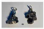 2 x meteorite hanger, Argentinië, steen 2 cm, pr.p.stuk, Verzamelen, Ophalen of Verzenden, Mineraal