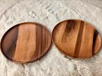 2 stuks Houten borden Dille & Kamille 25 cm, Ophalen of Verzenden, Zo goed als nieuw, Bord(en), Wedgwood