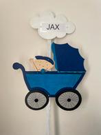 Geboortebord BABY in KINDERWAGEN huren geboorteborden jongen, Kinderen en Baby's, Kraamcadeaus en Geboorteborden, Ophalen, Zo goed als nieuw