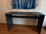 Glazen design sidetable, Huis en Inrichting, Ophalen, 100 tot 150 cm, Designer, Glas