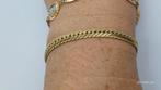 Gouden Armband 18K Verguld - 19cm, Ophalen of Verzenden, Zo goed als nieuw, Goud, Staal
