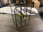 Industrieel wijnrek - mat zwart staal, Huis en Inrichting, Woonaccessoires | Wijnrekken, Ophalen, Nieuw, Minder dan 5 flessen