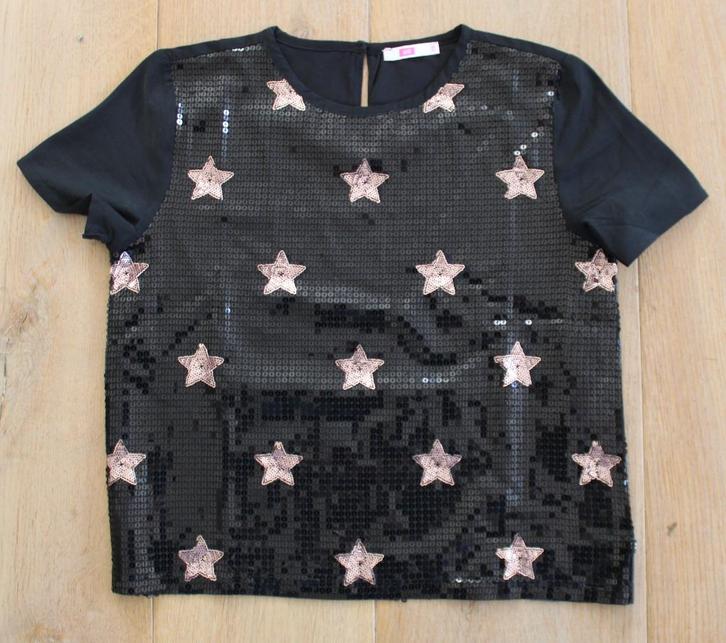 Paillettenshirt van We 146/152, Kinderen en Baby's, Kinderkleding | Maat 146, Gebruikt, Meisje, Shirt of Longsleeve, Ophalen of Verzenden