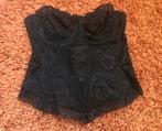 Gossard bustier corset zwart kant, 75D, verstelbaar, Ophalen of Verzenden, Body of Korset