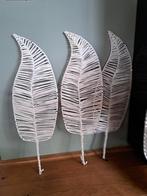 4 mooie rattan decoratieve bladeren, Ophalen of Verzenden, Zo goed als nieuw