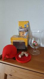 La Chouffe setje, Verzenden, Zo goed als nieuw, Glas of Glazen, Overige merken