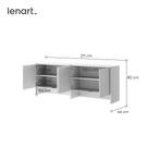 Concept opzetkast (80 cm hoog) - Wit, Niet ingevuld, Niet ingevuld, Niet ingevuld