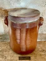 Oude voorraadpot van gres aardewerk uit Frankrijk, Ophalen of Verzenden