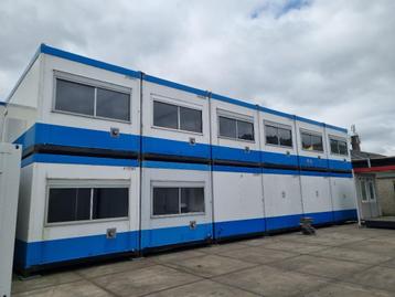 6 Kantoorunits Woonunits Bouwkeet 6x18 meter Rolluiken beschikbaar voor biedingen