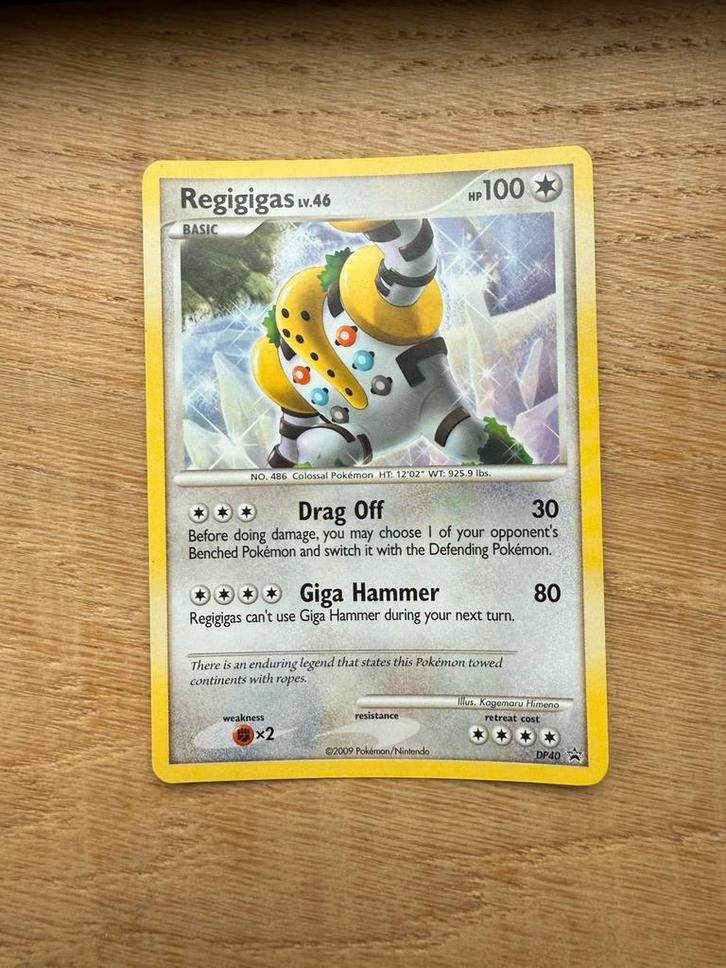 Regigigas Lv.40 #DP40, Hobby en Vrije tijd, Verzamelkaartspellen | Pokémon, Zo goed als nieuw, Losse kaart, Ophalen of Verzenden