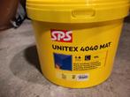 10L muurverf wit - SPS unitex 4040 mat - ongeopend!, 10 tot 15 liter, Ophalen, Nieuw, Wit