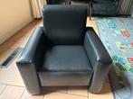 Kinderfauteuil kinderstoel leer zwart, Huis en Inrichting, Fauteuils, Ophalen, Strak, Minder dan 75 cm, Leer