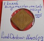 Penning - Nederland Burgemeester van Sale village 1995, Ophalen of Verzenden, Overige materialen, Nederland