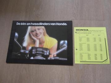 Honda oa CB125 CB250 CB400 CX500 folder 1979 plus prijzen beschikbaar voor biedingen