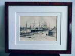 Craandijk Litho Den Helder Nieuwediep 1880 (112), Antiek en Kunst, Kunst | Litho's en Zeefdrukken, Ophalen of Verzenden