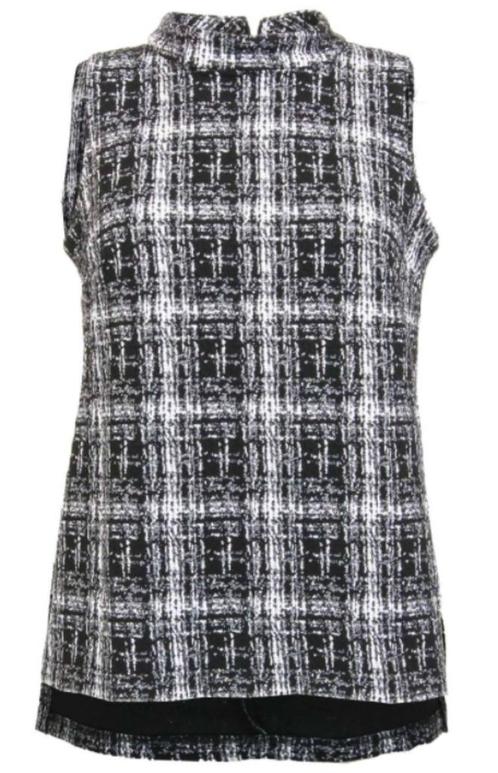 Joseph Ribkoff apart chique zwart/witte top mt 44 ZGAN, Kleding | Dames, Tops, Zo goed als nieuw, Maat 42/44 (L), Overige kleuren