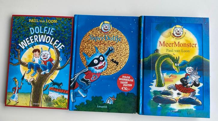 Dolfje Weerwolfje - Paul van Loon 3 boeken, Boeken, Kinderboeken | Jeugd | onder 10 jaar, Zo goed als nieuw, Fictie algemeen, Ophalen of Verzenden