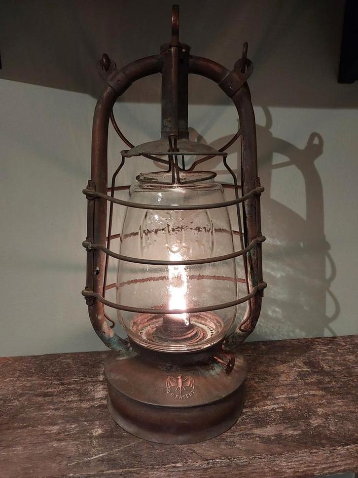 Stübgen - BAT 2850 - D.R.Patent - Antieke Stormlamp, Antiek en Kunst, Antiek | Lampen, Ophalen of Verzenden