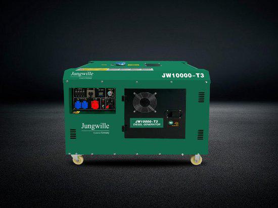 JUNGWILLE DIESEL GENERATOR JW10000-T3, Doe-het-zelf en Verbouw, Aggregaten, Nieuw, Dieselolie, 5 tot 10 kVA, Elektrisch startend