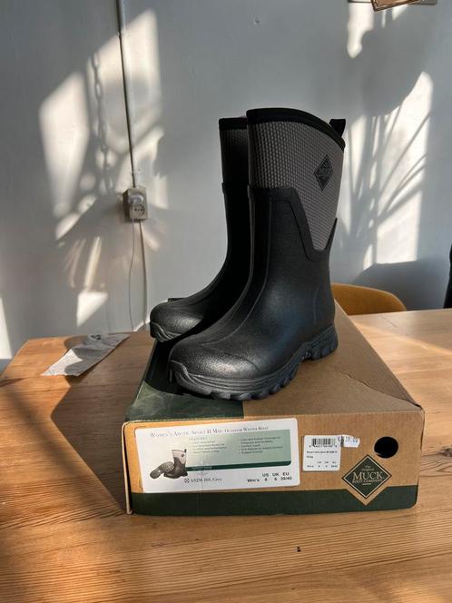 Snowboot Muck Boot Women Arctic Sport II Mid Black Grey, Kleding | Dames, Schoenen, Nieuw, Zwart, Ophalen of Verzenden