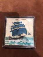 Tegel Zeilschip De Porceleyne fles Royal Delft, Ophalen of Verzenden