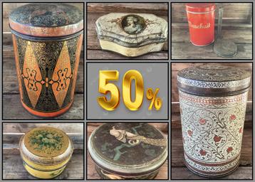 50% korting op alle blikken bij Puurnostalgie SALE OPRUIMING beschikbaar voor biedingen