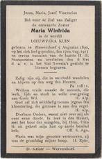 zr. Dieuwvera Kuin 1890 Wervershoof + 1917 Diessen, 27 jr, Verzamelen, Verzenden