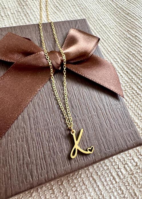 New 18k gold plated necklace, stainless steel, Sieraden, Tassen en Uiterlijk, Kettingen, Nieuw, Overige materialen, Goud, Verstelbaar