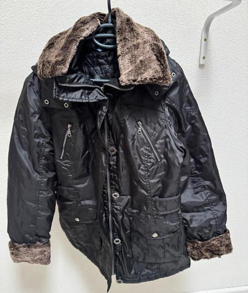 Nieuw Winterjas bontkraag zwart 40 jas, Kleding | Dames, Jassen | Winter, Zo goed als nieuw, Maat 38/40 (M), Zwart, Ophalen of Verzenden