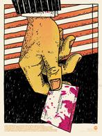 Mondo American Psycho Leslie Herman Screen Print Poster NEW, Rechthoekig Staand, Deurposter of groter, Ophalen of Verzenden, Zo goed als nieuw