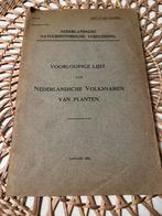 Boek Nederladsche volksnamen van Planten uit 1904, Ophalen of Verzenden