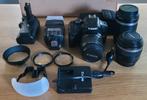 Canon EOS 450D body met 3 lenzen en toebehoren, Canon, Ophalen of Verzenden, Zo goed als nieuw, Geen optische zoom