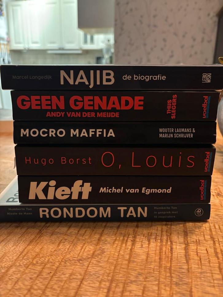 Boekenpakket: Najib, Geen Genade, Mocro Maffia, etc., Boeken, Biografieën, Gelezen, Sport, Ophalen of Verzenden