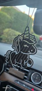 Matte Carbon fibre unicorn vorm, Ophalen of Verzenden