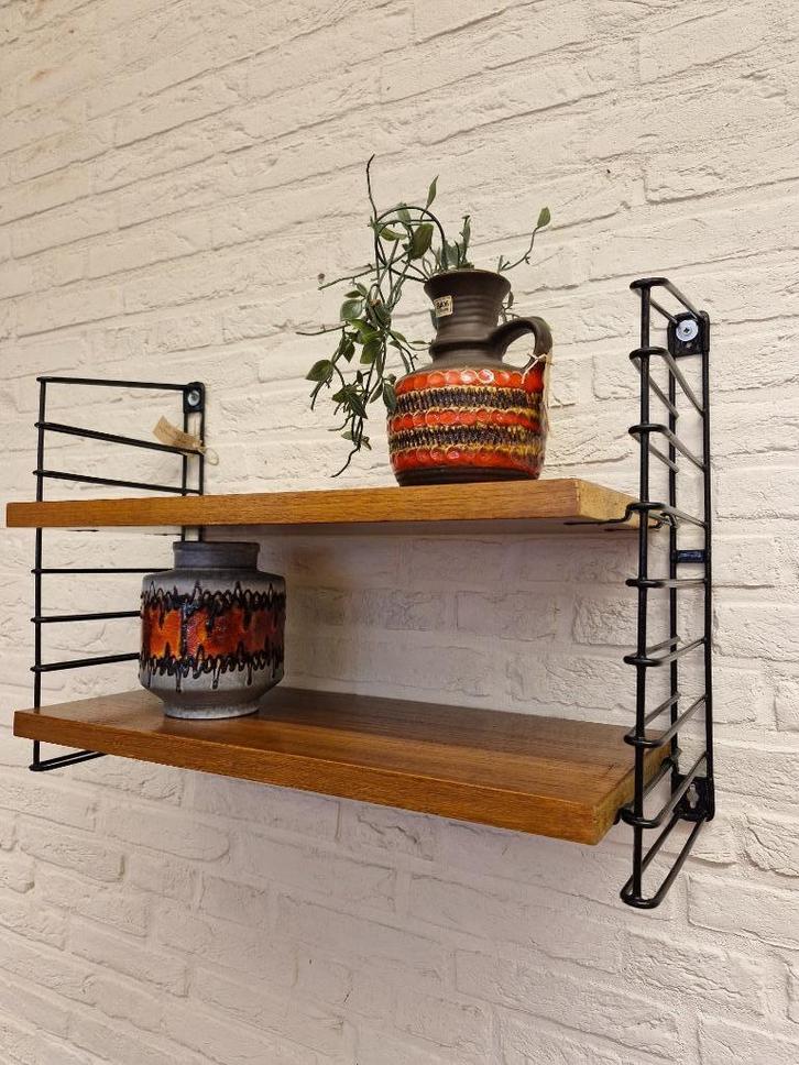 Vintage design wandrek/boekenrek Nisse Strinning, Huis en Inrichting, Woonaccessoires | Wandplanken en Boekenplanken, Gebruikt