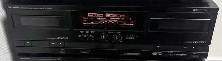 Sharp RT-W3400 Dubbel Cassettedeck, Audio, Tv en Foto, Cassettedecks, Dubbel, Auto-reverse, Ophalen of Verzenden