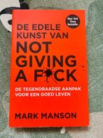 De edele kunst van not giving a fuck | Mark Manson, Ophalen, Zo goed als nieuw, Mark Manson