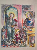 Originele aquarel Matthieu Wiegman., Antiek en Kunst, Ophalen