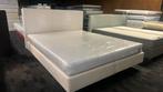 Auping boxspring creme met inizio matras 180 x 210, Ophalen, 210 cm, Tweepersoons, Zo goed als nieuw