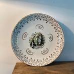 Antiek Wandbord Lourdes - 27 cm Diameter, Antiek en Kunst, Curiosa en Brocante, Ophalen of Verzenden