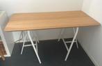 Ikea Anfallare bureau tafelblad hout wit bamboe, Ophalen, Gebruikt, Bureau