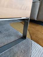 Leolux salontafel Aditi notenhout, Huis en Inrichting, Ophalen, Gebruikt, 100 tot 150 cm, 50 tot 100 cm