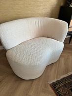 WOOOD fauteuil, bankje “Stone” beige bouclé, Ophalen, Zo goed als nieuw, 75 tot 100 cm