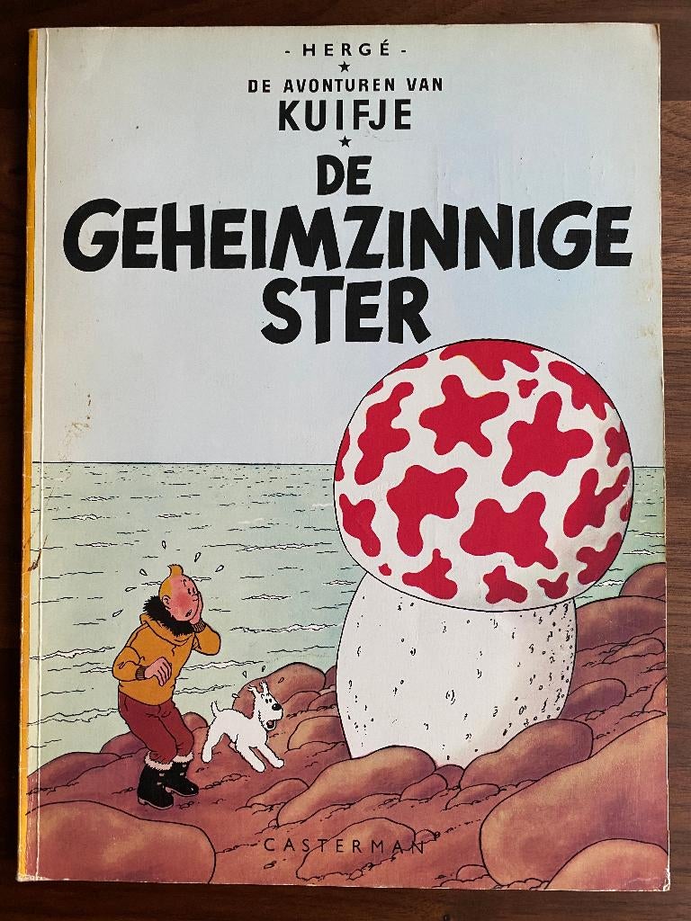 Kuifje - De Geheimzinnige Ster, Gelezen, Eén stripboek, Ophalen of Verzenden, Hergé