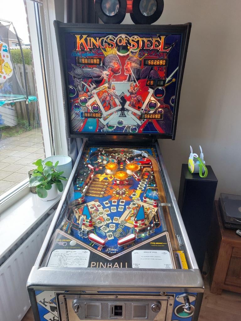 Bally kings of steel flipperkast, super netjes, Verzamelen, Automaten | Flipperkasten, Ophalen, Nieuw, Flipperkast