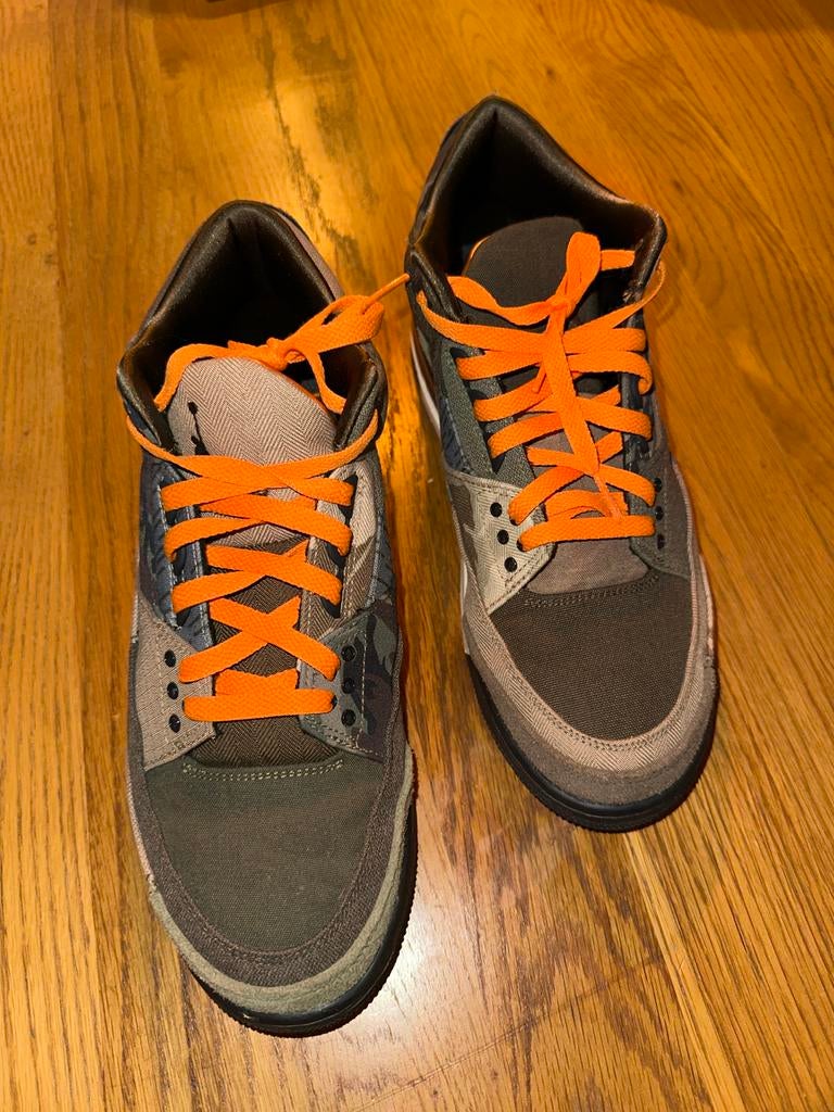 Jordan 3 Retro SE Patchwork Camo Sneakers Maat 44,5, Kleding | Heren, Schoenen, Ophalen, Zo goed als nieuw, Overige kleuren, Sneakers of Gympen