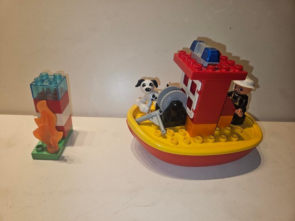 Lego Duplo Brandweerboot 10591 - Compleet & Drijvend, Ophalen of Verzenden, Zo goed als nieuw, Duplo