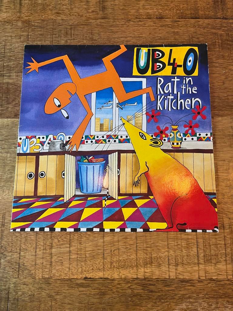 LP UB40 - Rat in the Kitchen (Originele Persing), Cd's en Dvd's, Vinyl | Pop, Gebruikt, 1980 - 1989, Ophalen of Verzenden, Inclusief binnenhoes