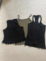 Bundel 3 hemdjes maat XS, Zwart, Ophalen of Verzenden, Zo goed als nieuw, Zonder mouw